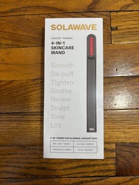 Solawave 4-in-1 Skincare Wand in Black - Red Light Therapy